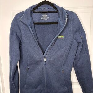 L.L. Bean Fleece Zip Jacket | Blue | Women’s Small
